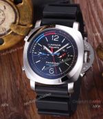 Panerai Luminor Regatta Replica Wristwatch - SS Black Rubber Strap